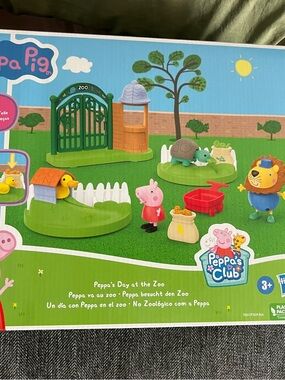 New Peppa Pig a day at the Zoo Playset -